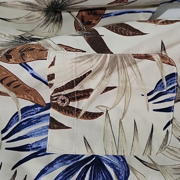 Calypso Joe Men’s Hawaiian Short Sleeve Button Front Shirt Size Med - Picture 6 of 10